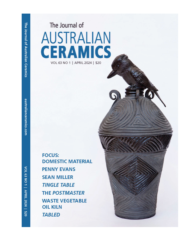 Journal of Australian Ceramics Vol 63 No 1