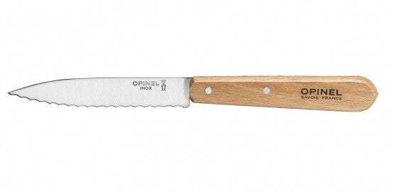 Opinel Serrated Paring Knife No 113 - Beech Handle