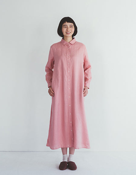 Fog Linen Work Pink Linen Dress Selected by The Curatorial Dept.