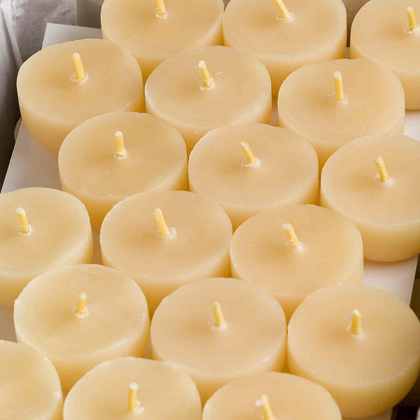 Northern Light Beeswax tealight candle Mr Kitly