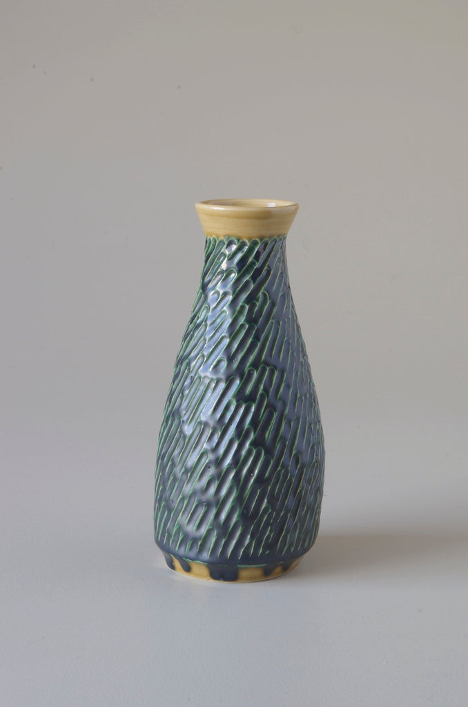 Terunobu Hirata Carved Oribe Vase 1917