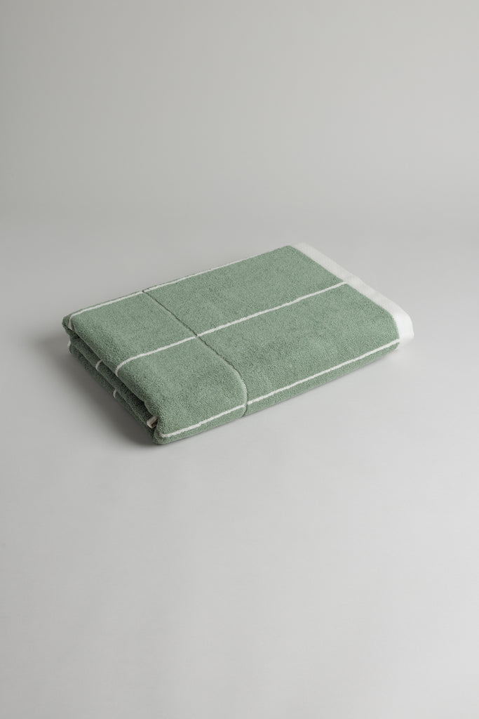 BAINA Organic Cotton Bath Sheet Miles - Sage & Chalk