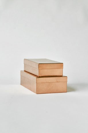 Rectangular box - Copper S