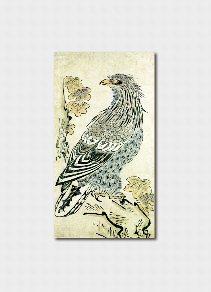 Gift Gard Ukiyo-e Falcon