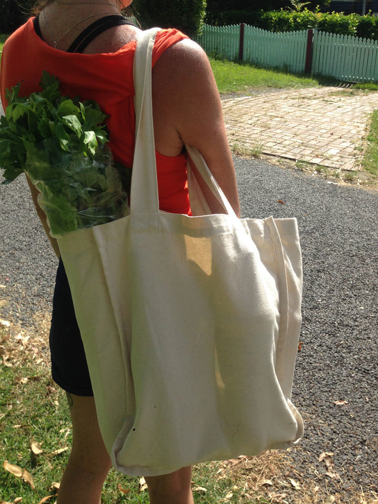 Large Organic Cotton Canvas Shopper Bag
