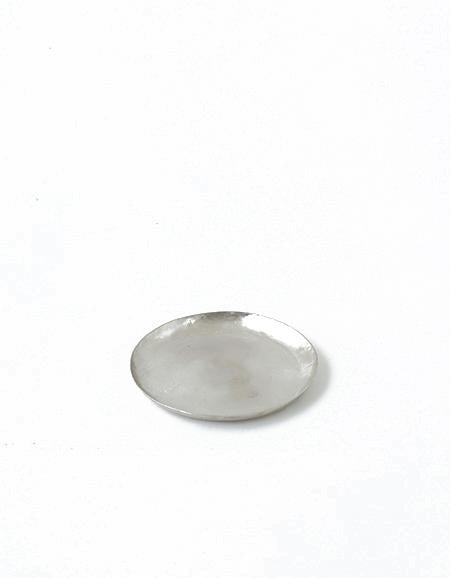 Fog Linen Work Silver Plated Tray - Round