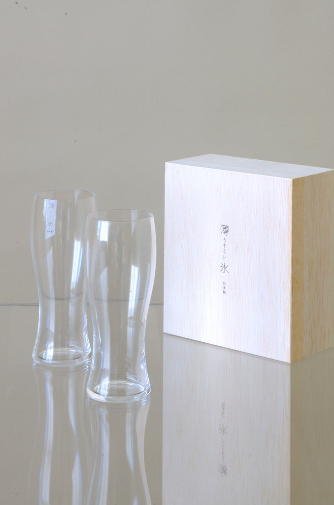 Toyo-Sasaki HS Usurai Beer Glass Set of 2 (G096-T284)