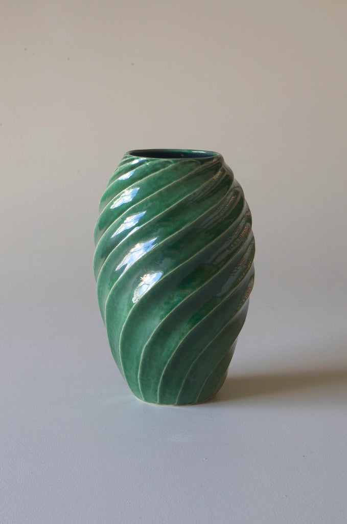 Terunobu Hirata Carved Oribe Vase #2
