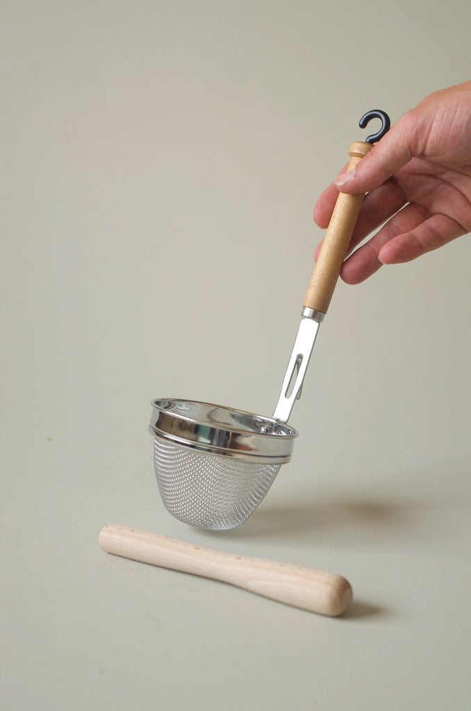 Kobo Aizawa Miso Soup Strainer with Wooden Pestle