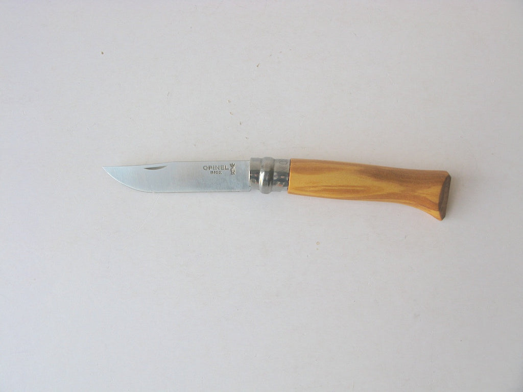 Opinel No 8 Olive Wood Handle Pocket Knife