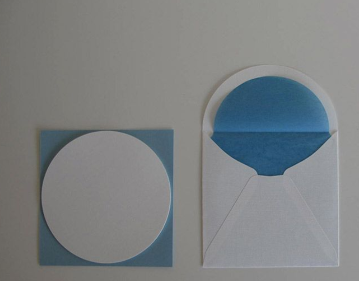 Round Letter Pad + Square Envelope Set