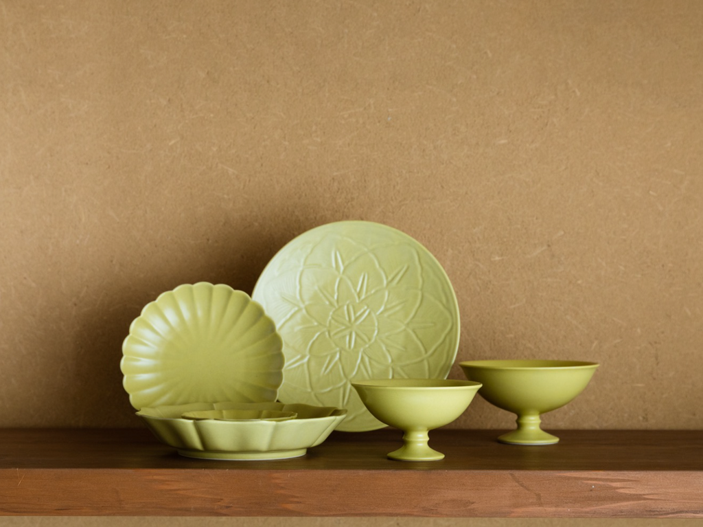 JICON Carved Flower Plate - Colour