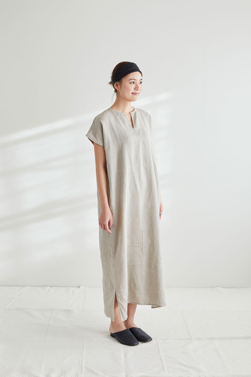 Fog Linen Work Lily French Sleeve Night Shirt