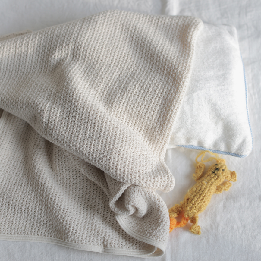 Fog Linen Work baby blanket